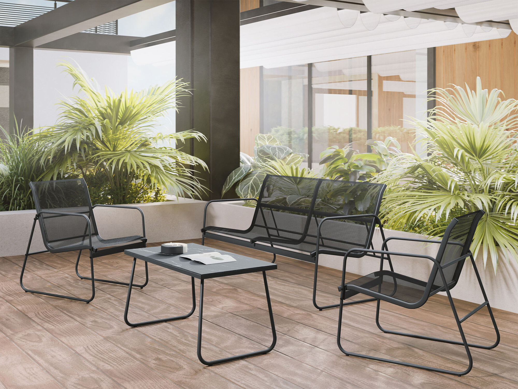 Градински комплект Epulitas (Антрацит)