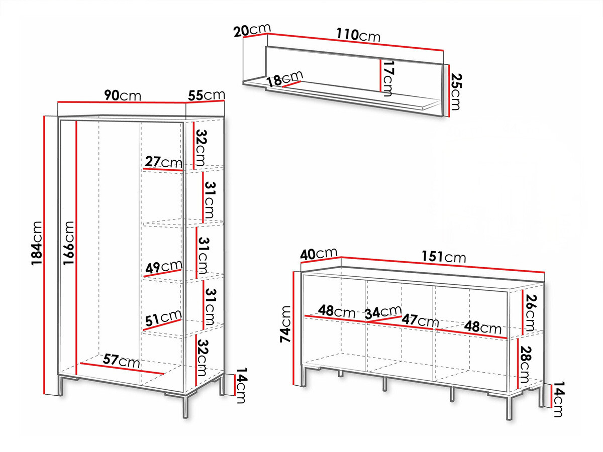 Комплект за хол Fabula I