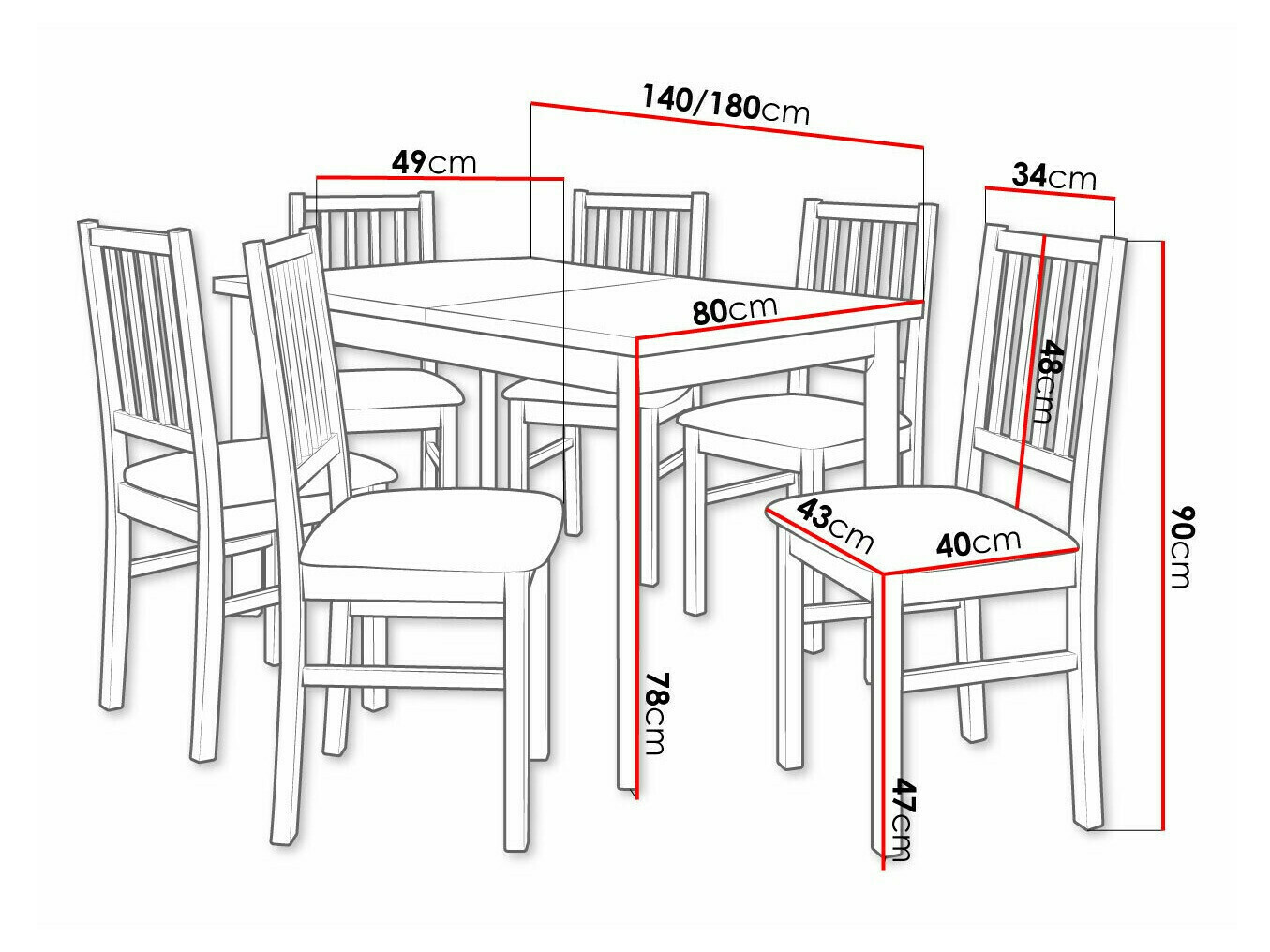Маса и столове за трапезария Victorville 320 (Opex)