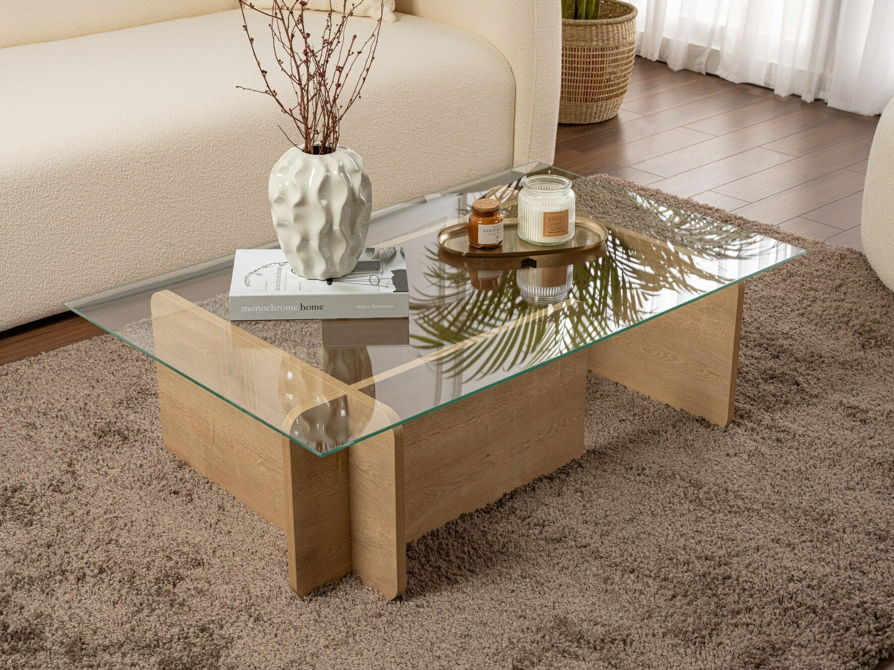 Масичка за кафе Novato 113 (Меден дъб)