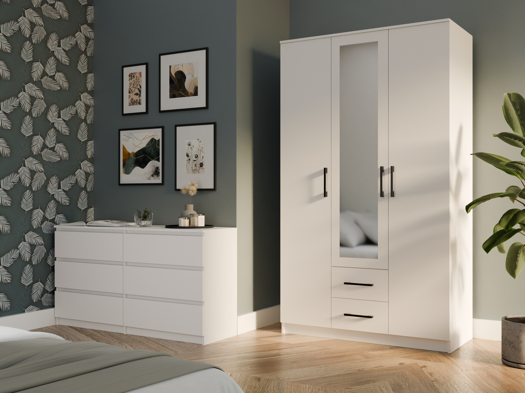 Гардероб Mandeville 116 (Бял)