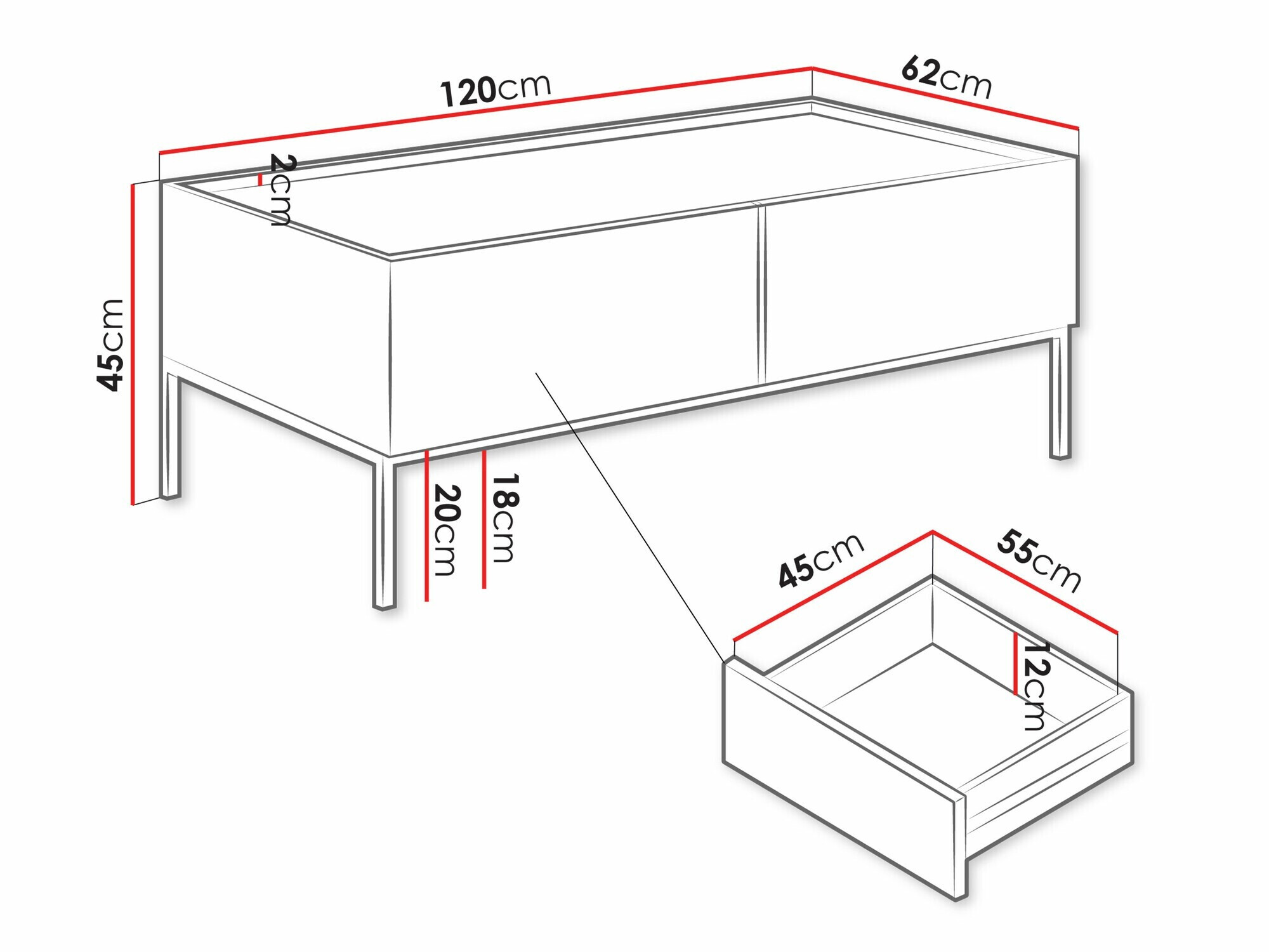 Масичка за кафе Lunole 104 (Кашмир)