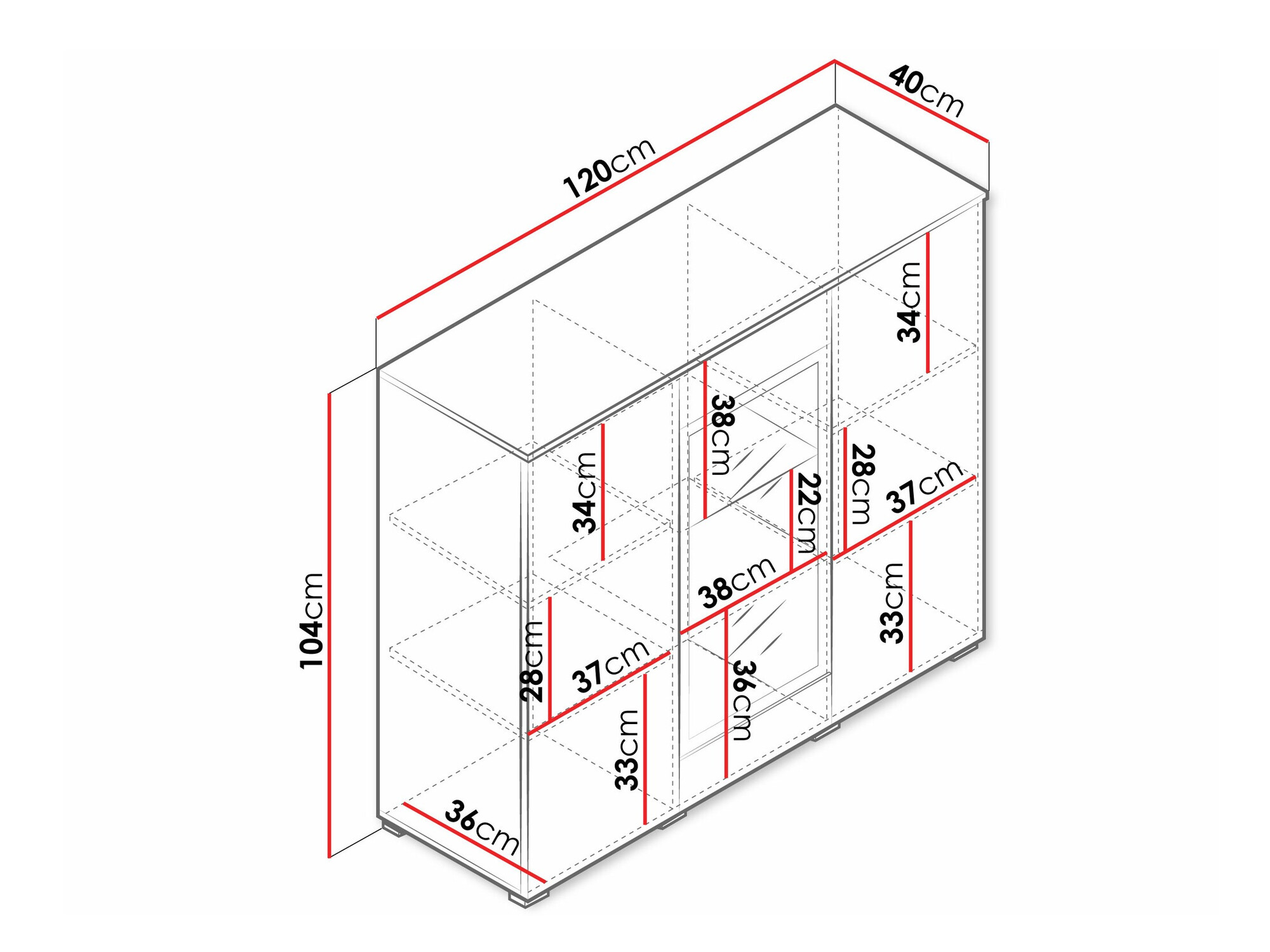 Шкаф Mirfivo 103 (Дъб уотан)
