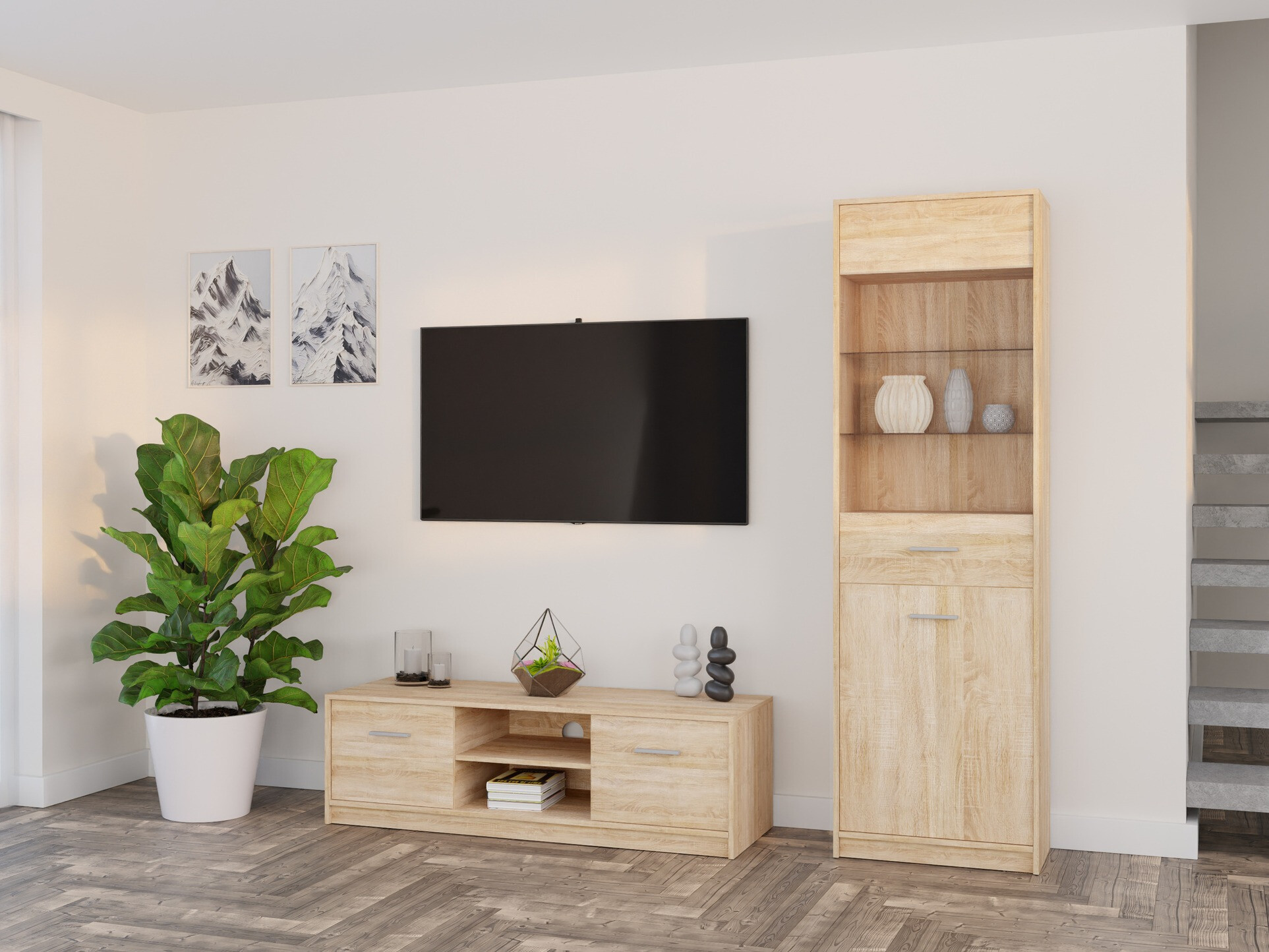 Комплект за хол Novsore 161 (Сонома дъб)