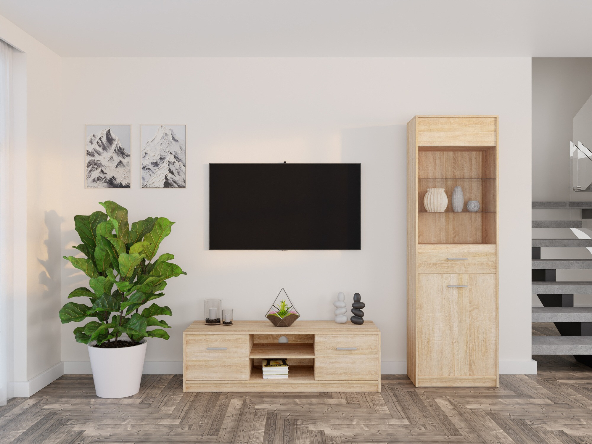 Комплект за хол Novsore 161 (Сонома дъб)