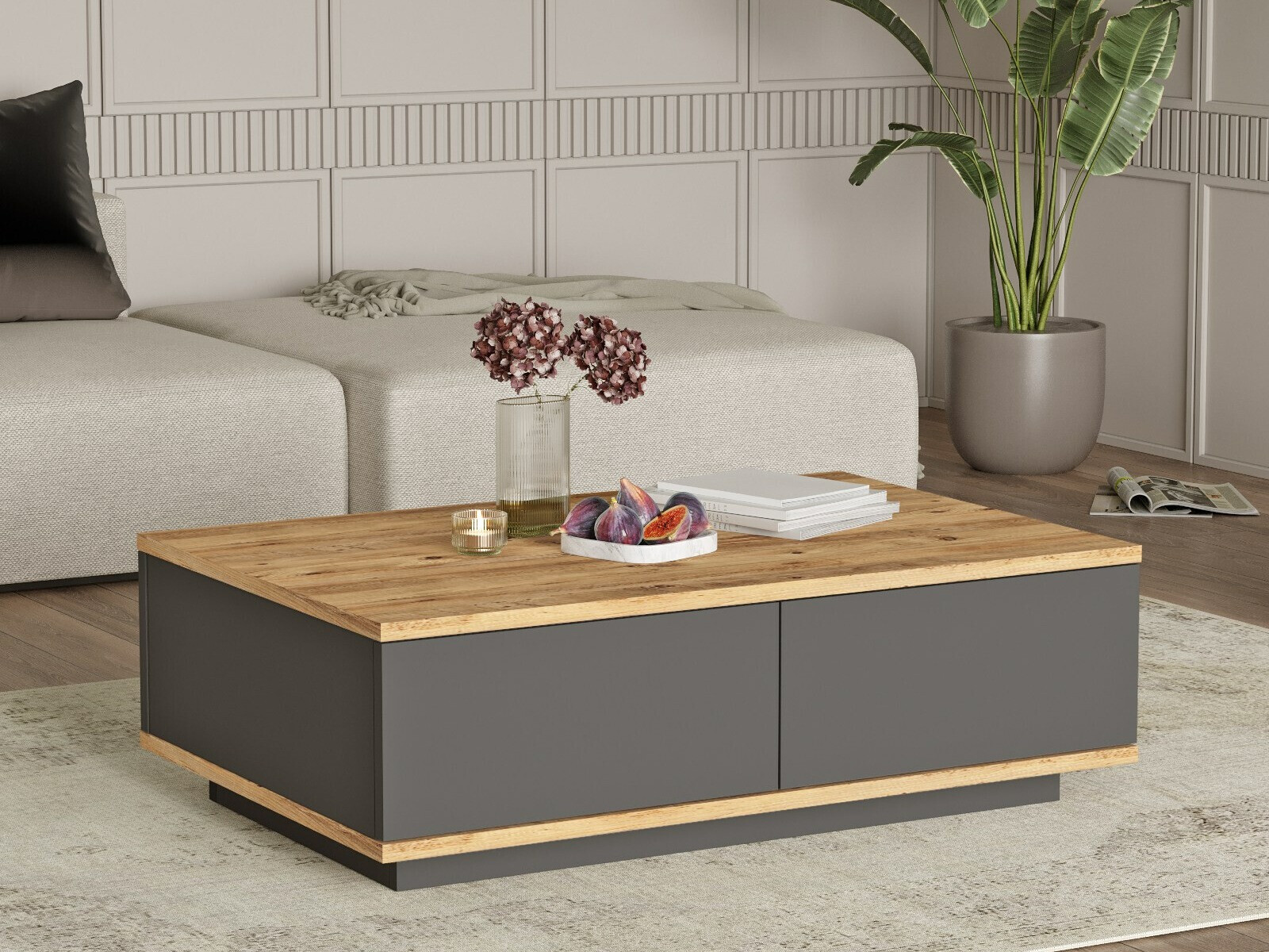 Масичка за кафе Kailua 2426 (Антрацит + Бор)