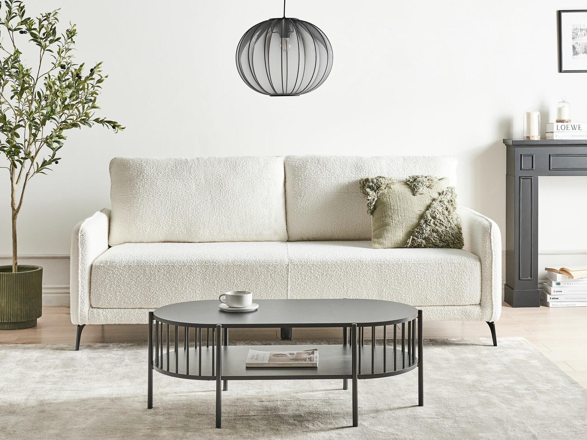 Разтегателен диван Berwyn 2549 (Бял)