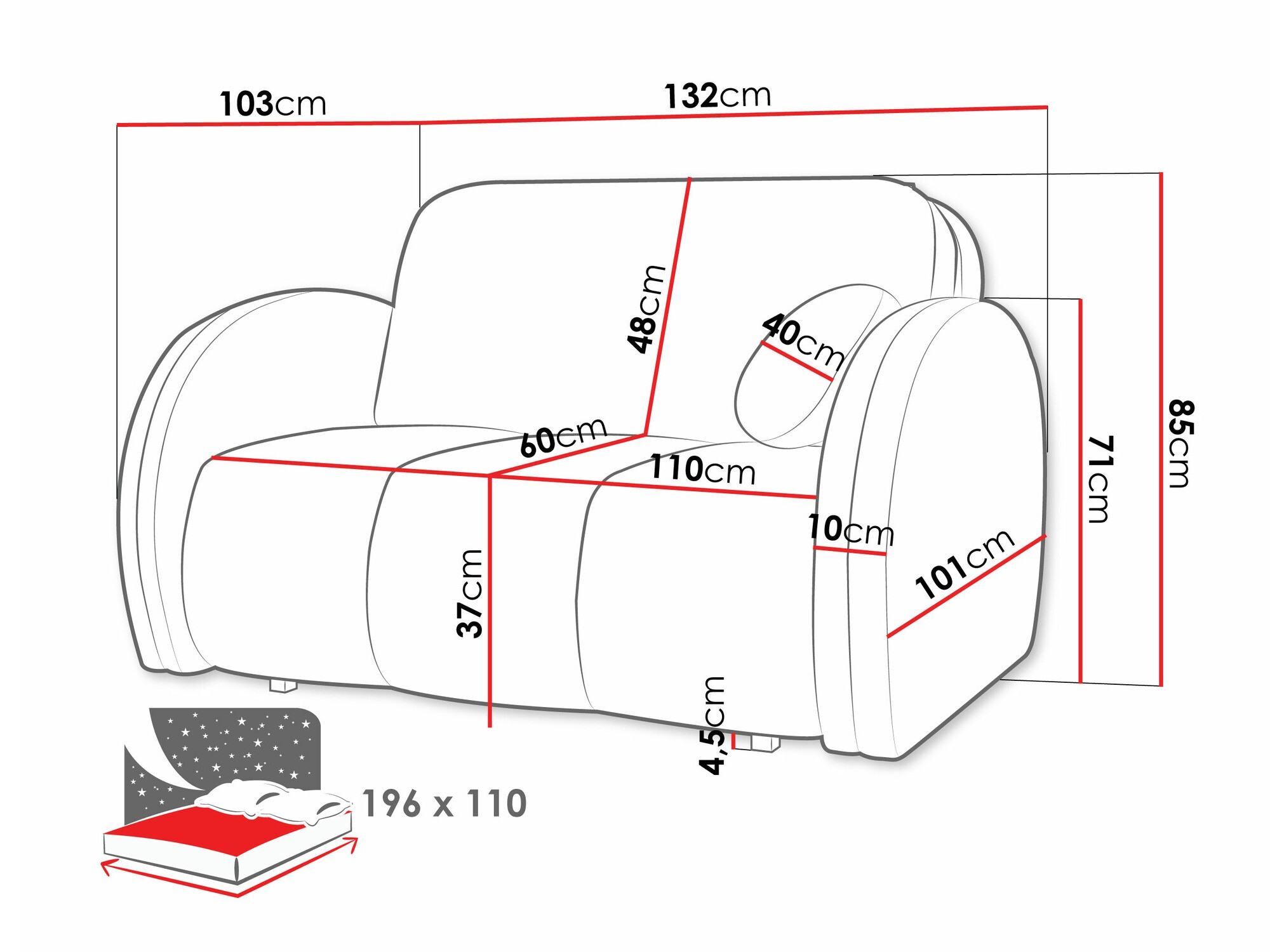 Разтегателен диван Citral II (Velo 621)