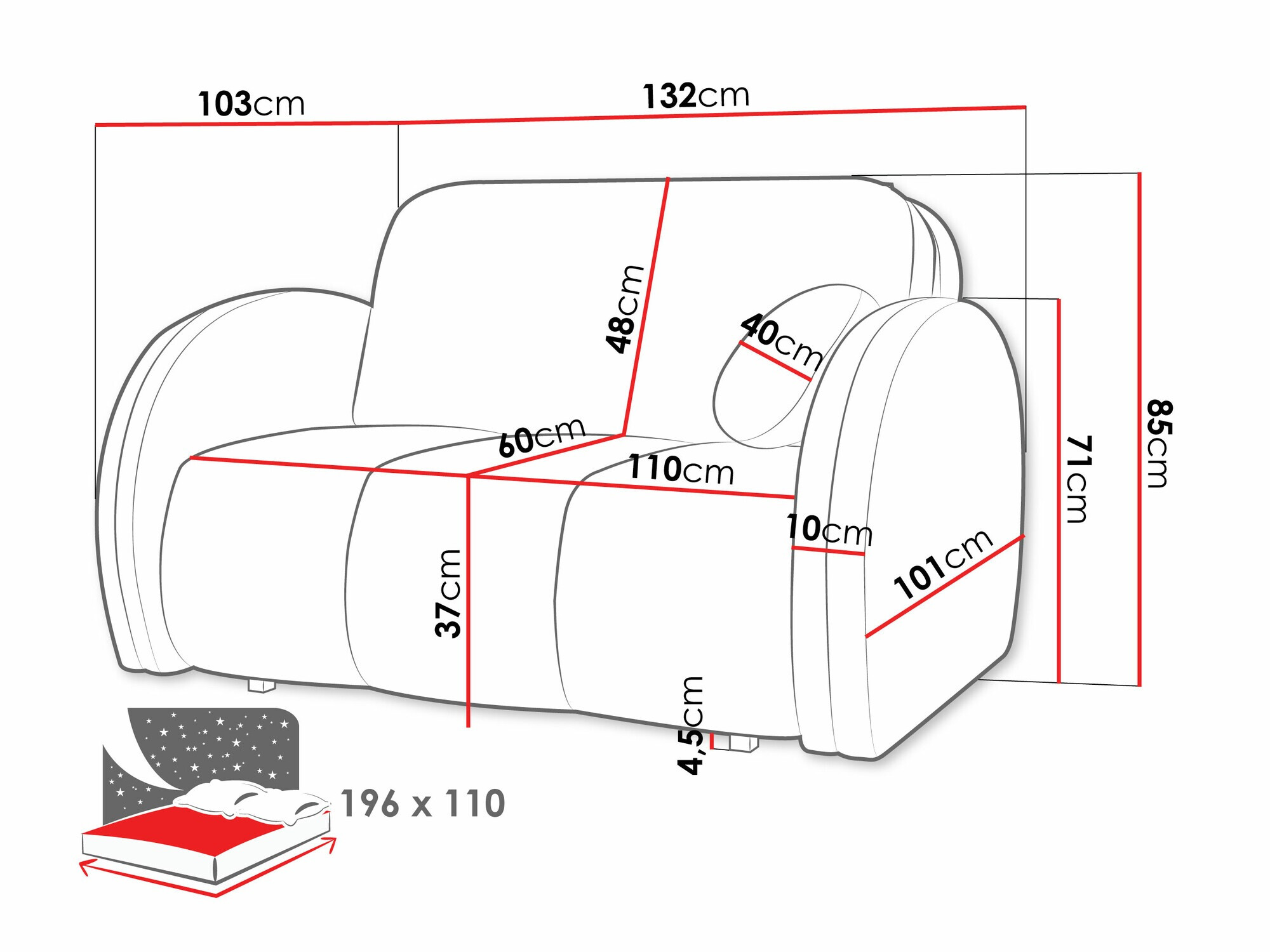 Разтегателен диван Citral II (Velo 623)