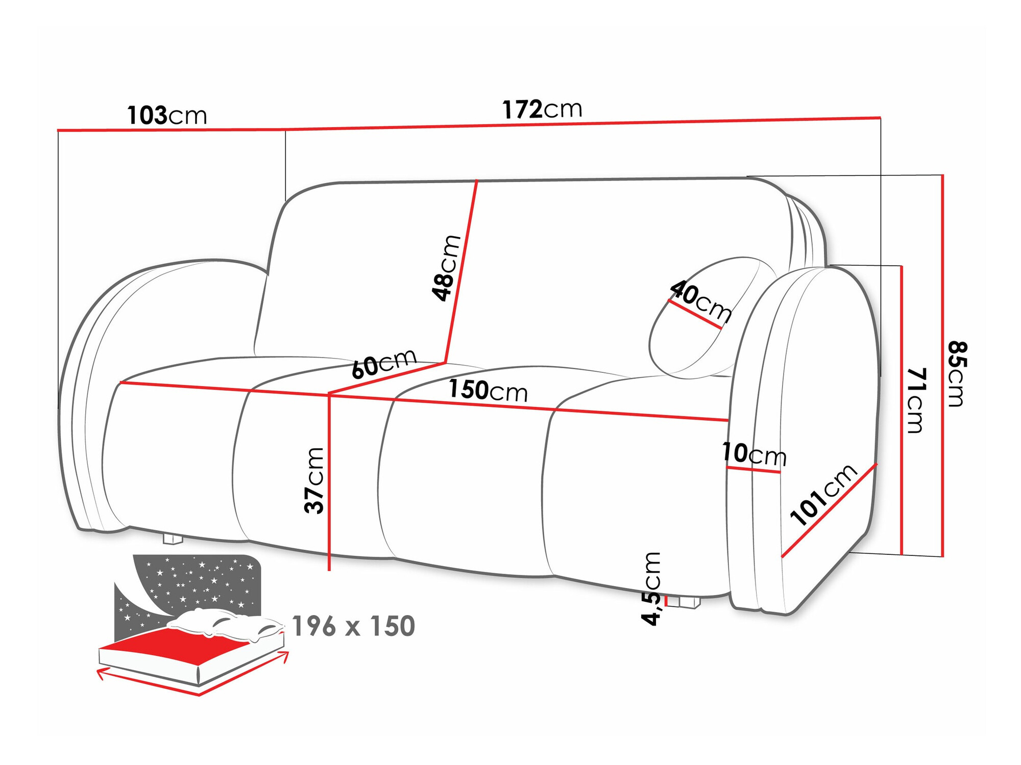Разтегателен диван Citral IV (Velo 626)