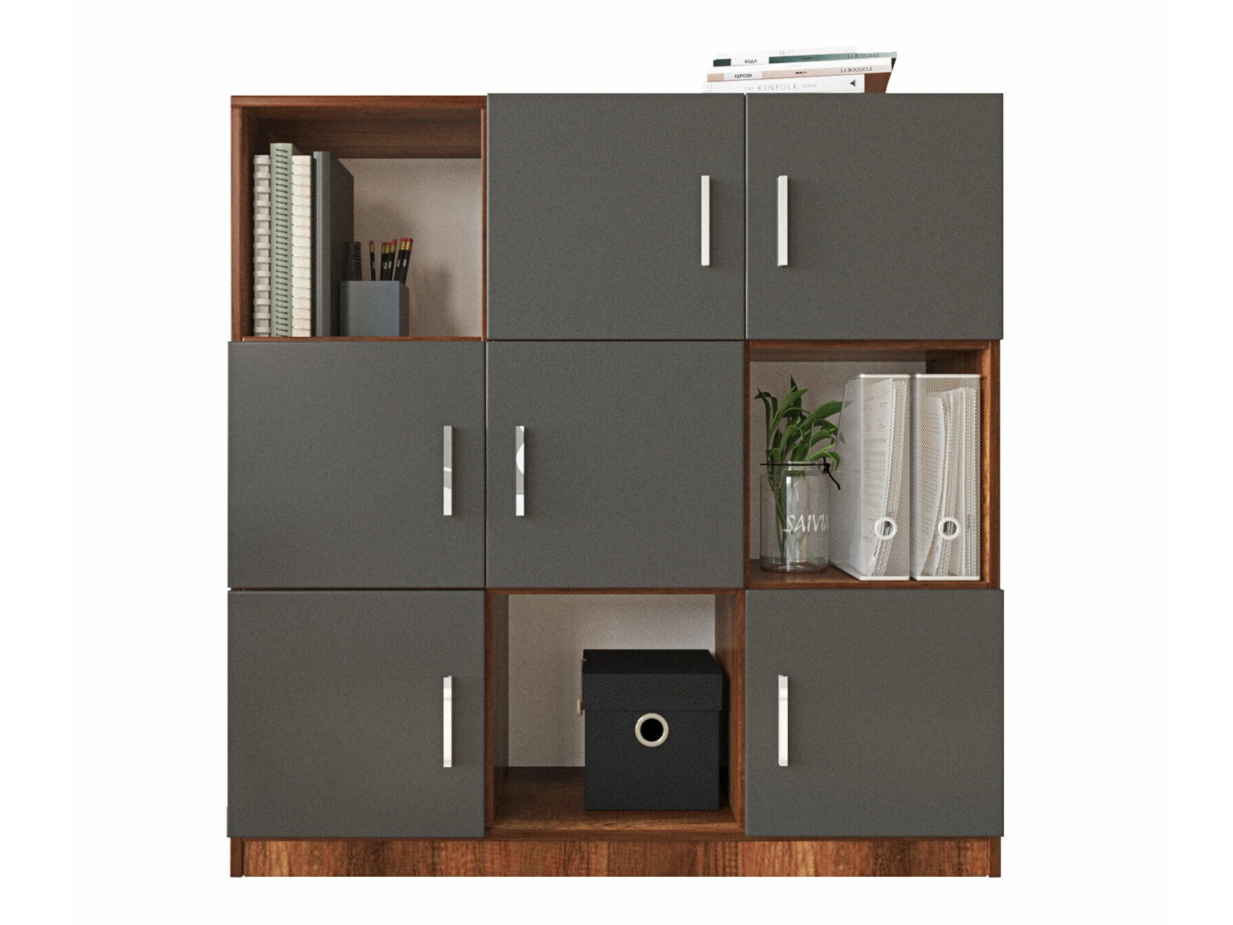 Шкаф Kailua 2422 (Антрацит + Орех)