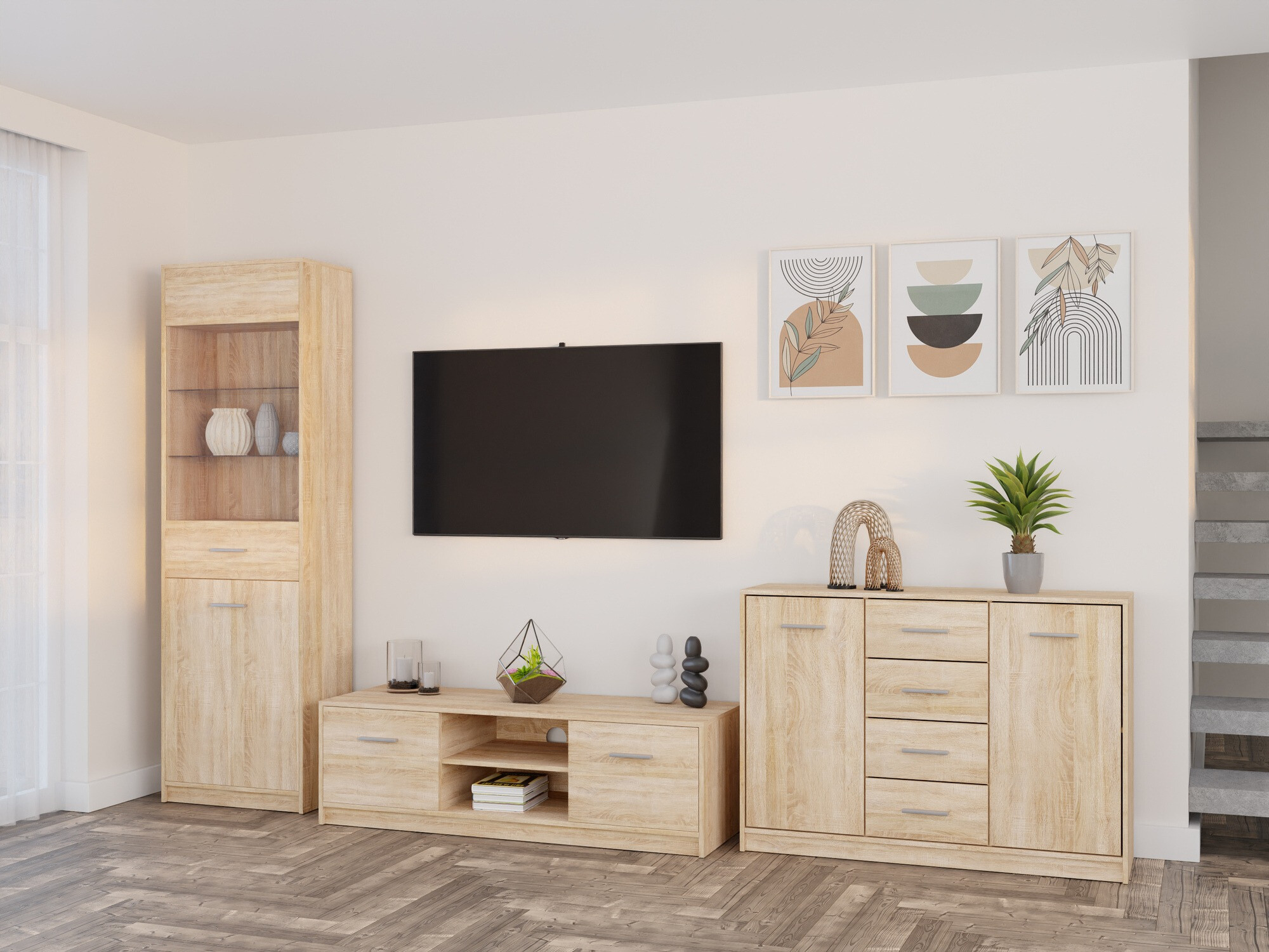 Комплект за хол Novsore 162 (Сонома дъб)