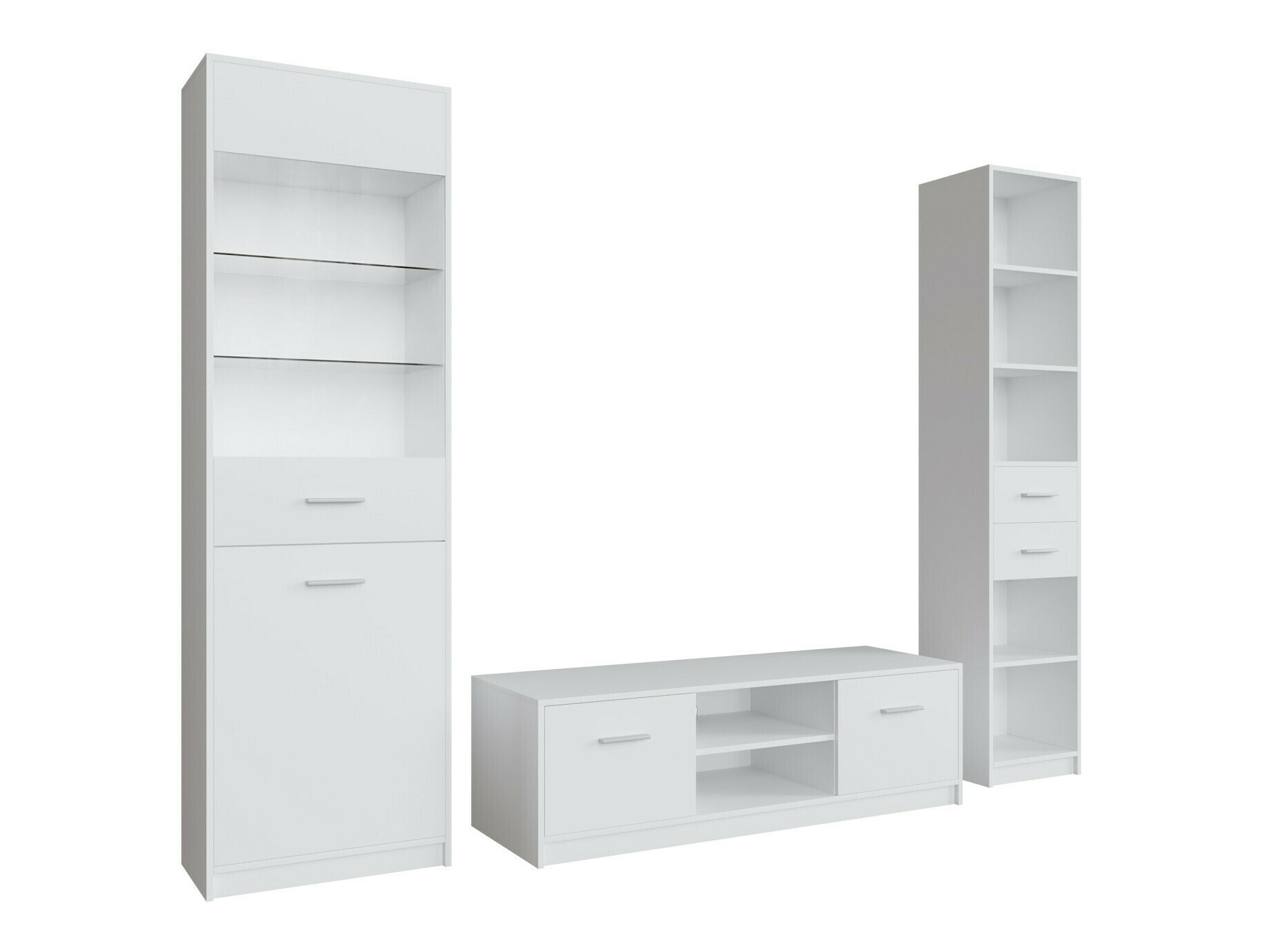 Комплект за хол Novsore 163 (Бял)