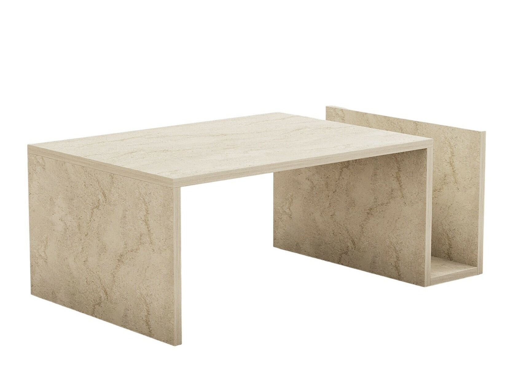 Масичка за кафе Kailua 2434 (Лек травертин)