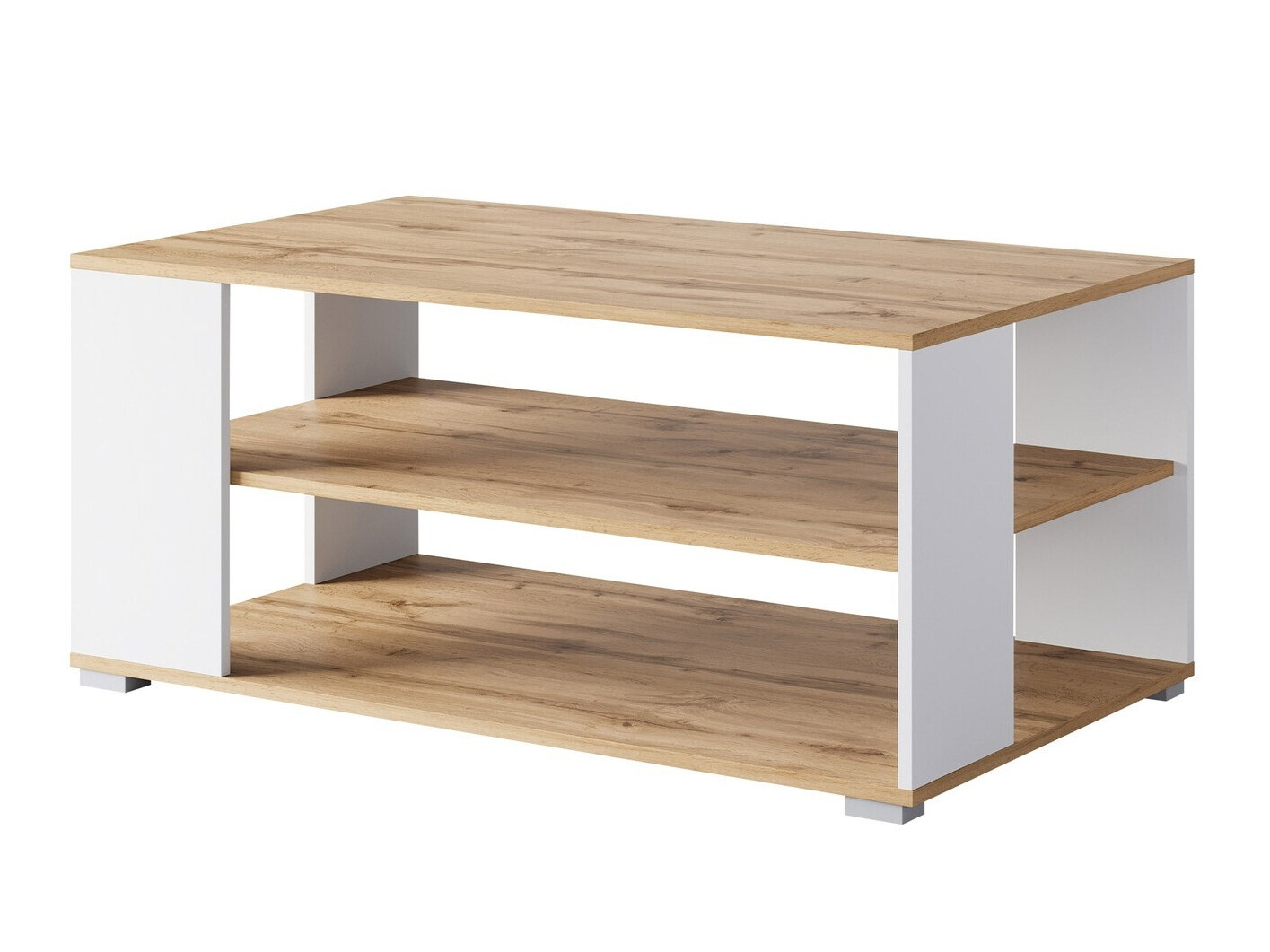 Масичка за кафе Sarasota 187 (Дъб уотан + Бял)