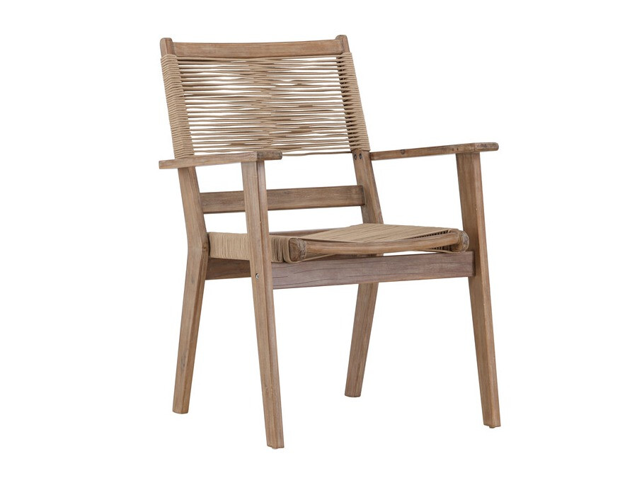 Градински стол Dallas 4772 (Тъмнокафяв + Акация)