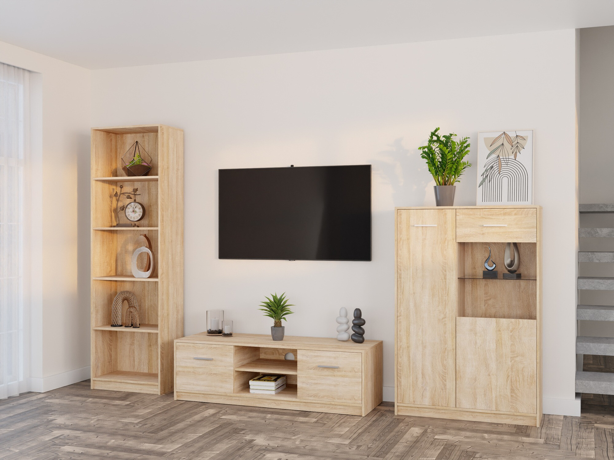 Комплект за хол Novsore 164 (Сонома дъб)