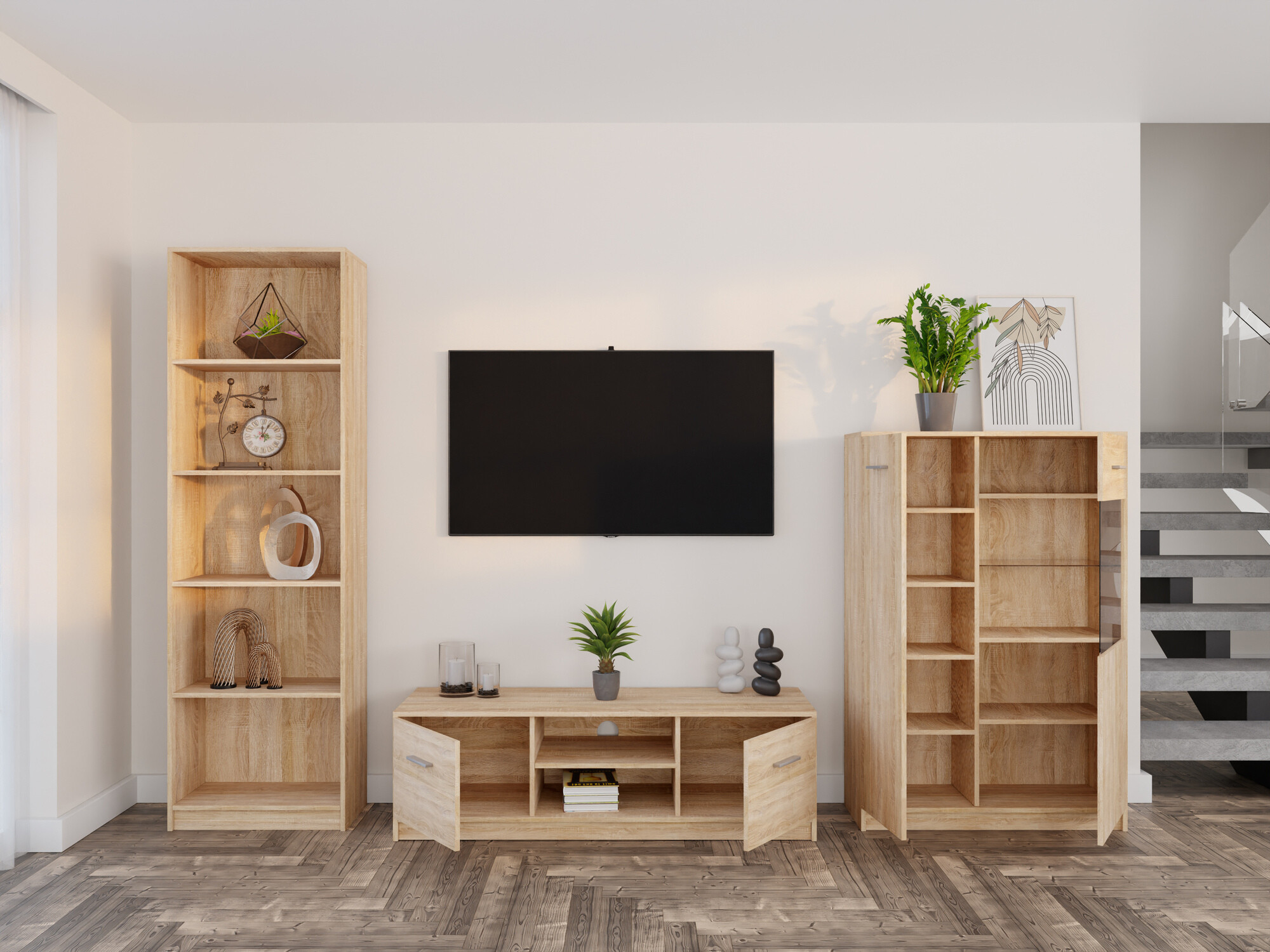 Комплект за хол Novsore 164 (Сонома дъб)