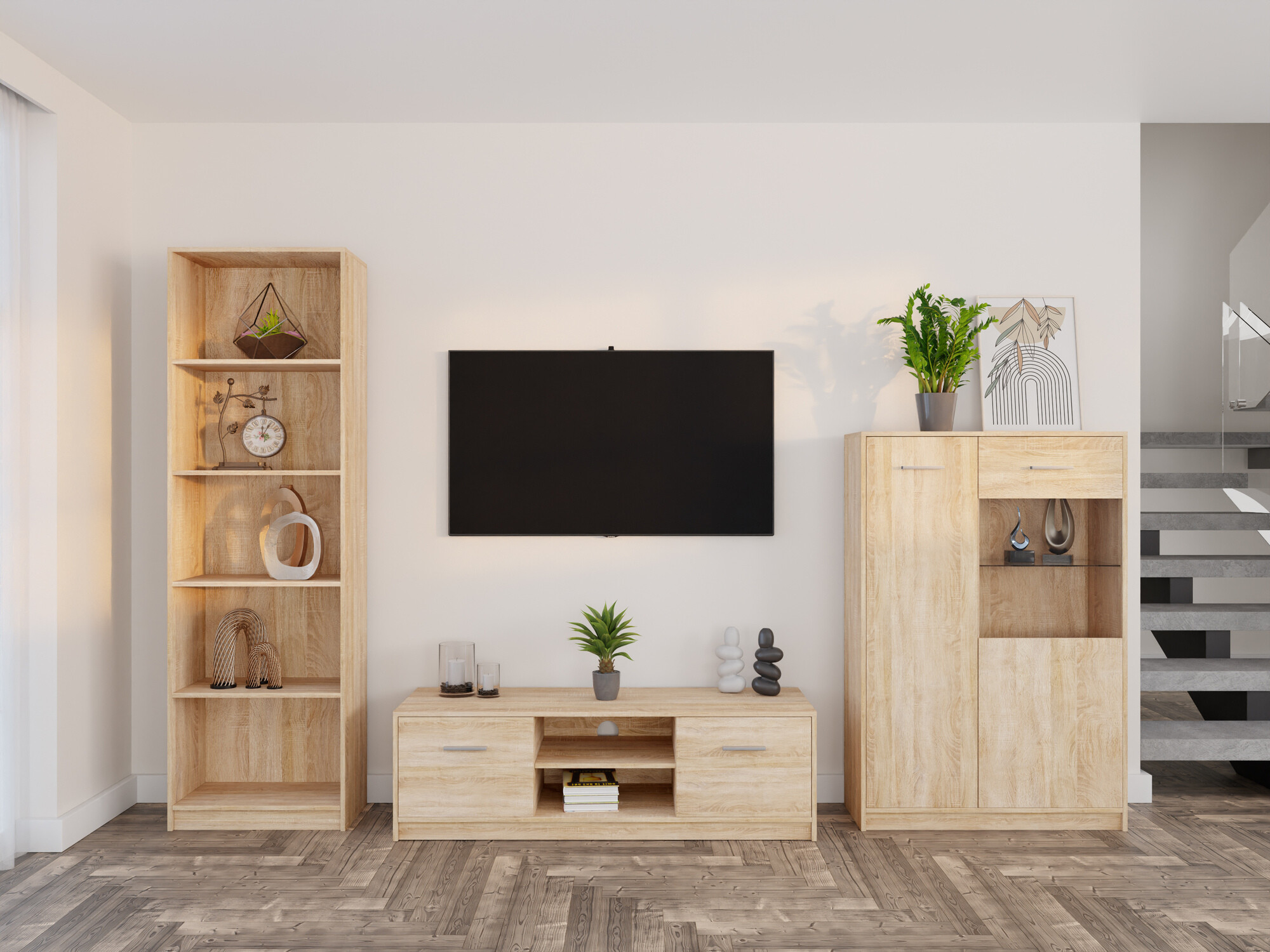 Комплект за хол Novsore 164 (Сонома дъб)