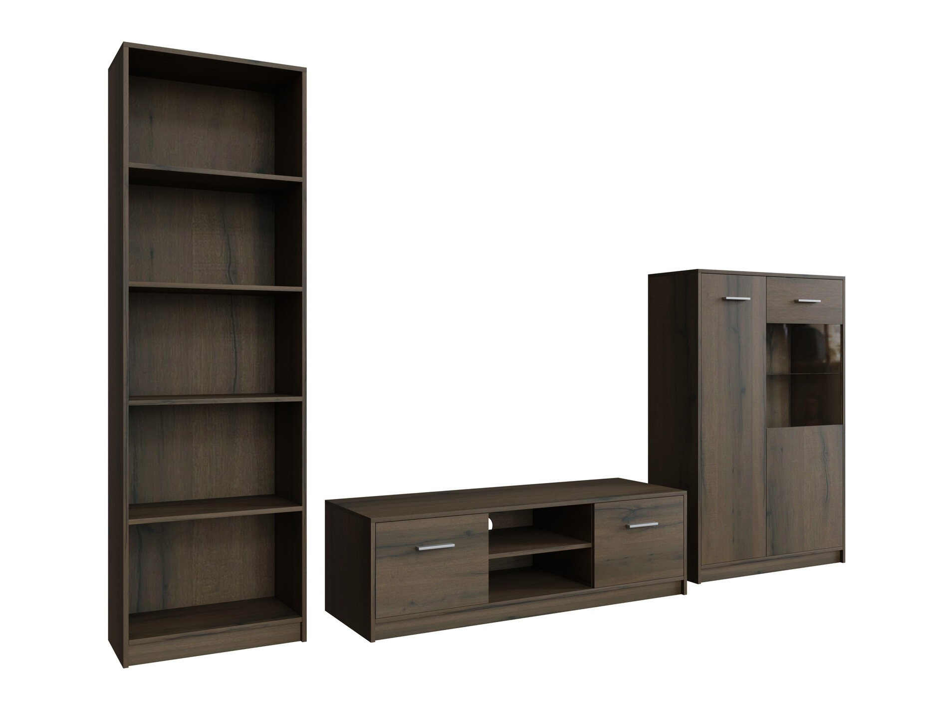 Комплект за хол Novsore 164 (Тъмен дъб)