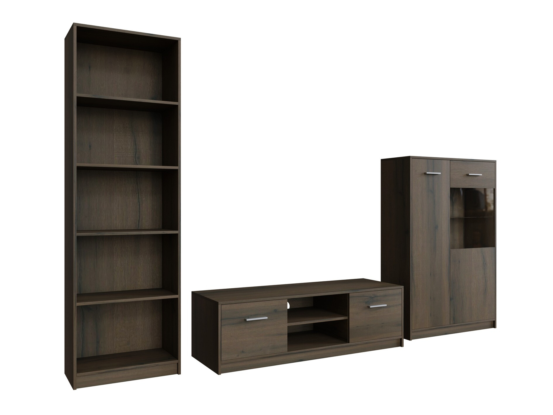 Комплект за хол Novsore 164 (Тъмен дъб)