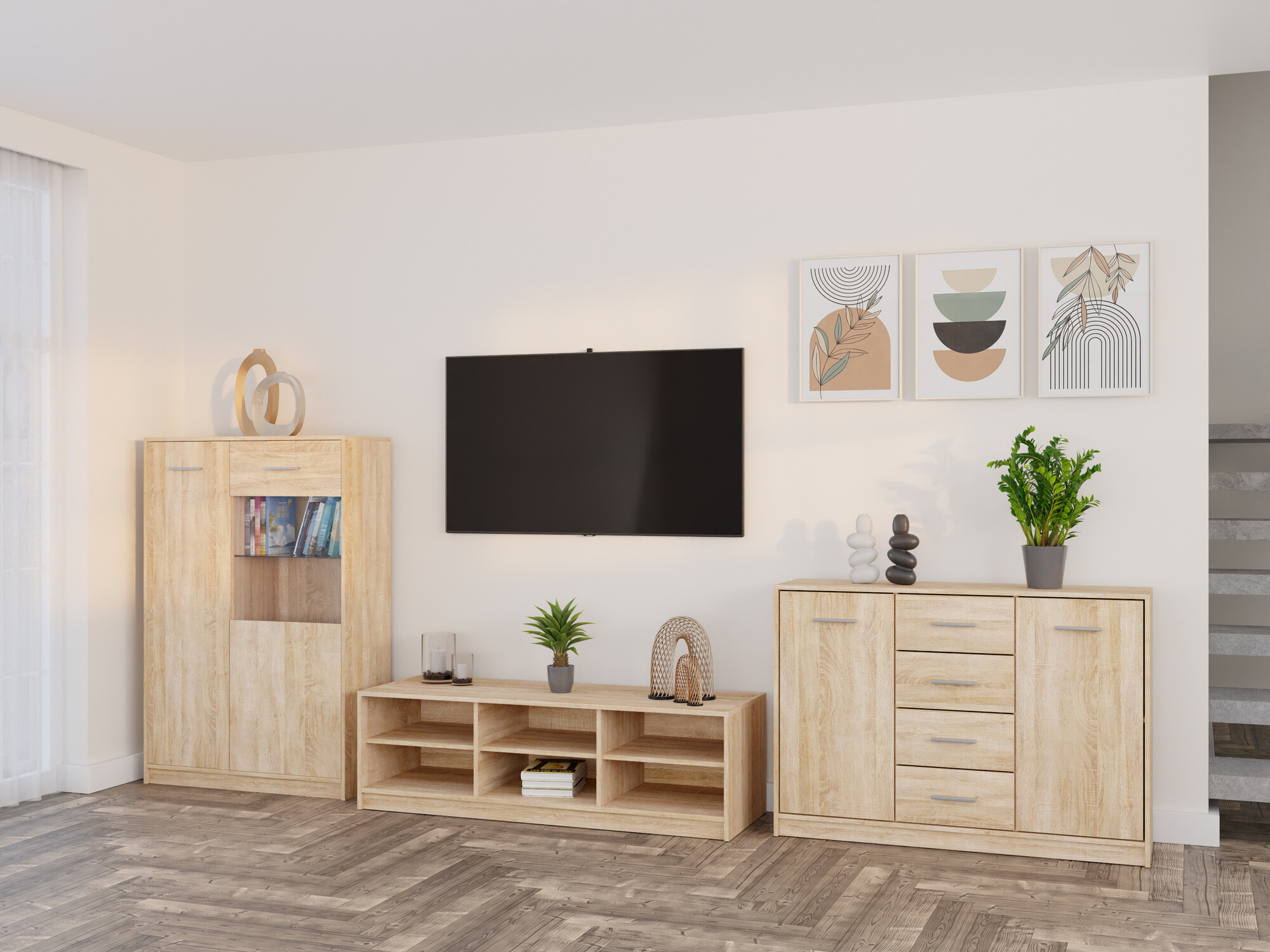 Комплект за хол Novsore 165 (Сонома дъб)