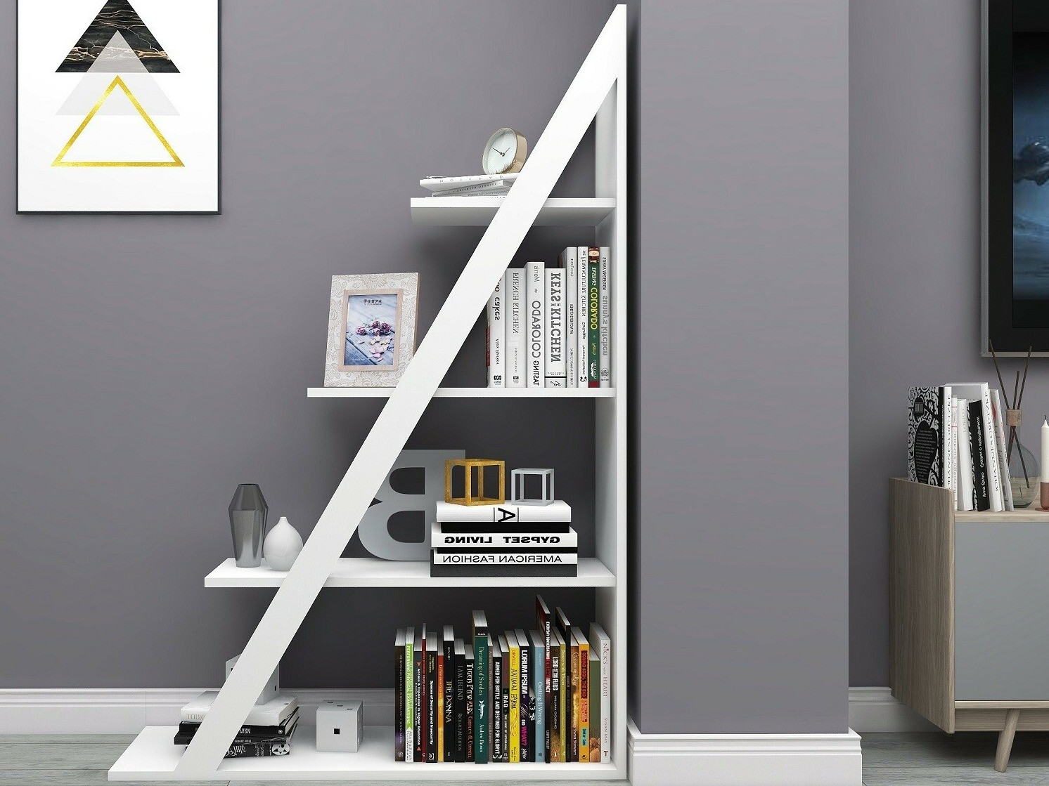 Етажерка Kailua 2455 (Бял)