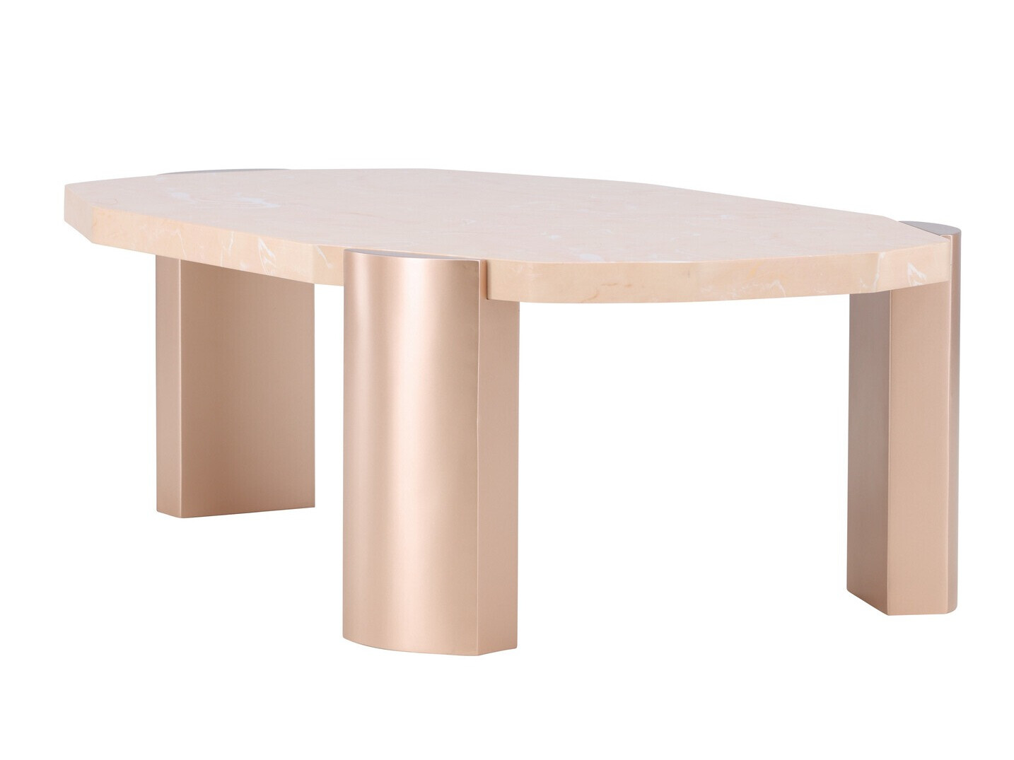 Масичка за кафе Dallas 4792 (Бежов + Кафяв мрамор)