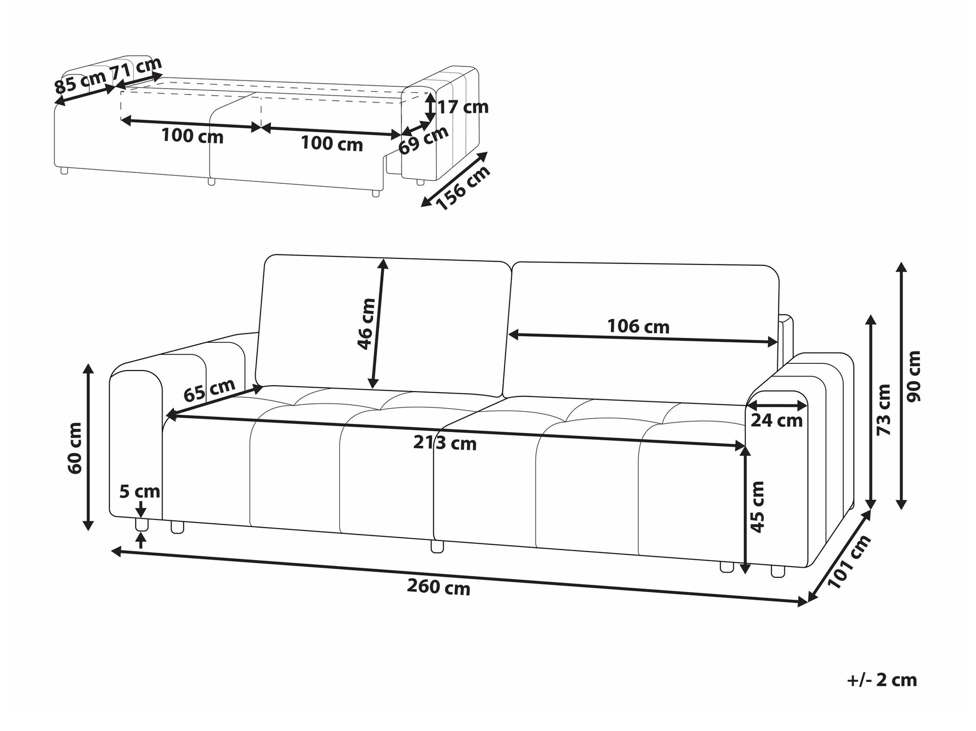 Разтегателен диван Mirtivi 100 (Зелен)