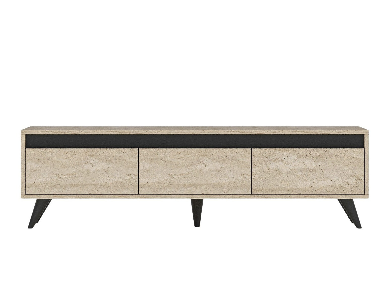 ТВ шкаф Kailua 1956 (Светлокафяво + Антрацит)