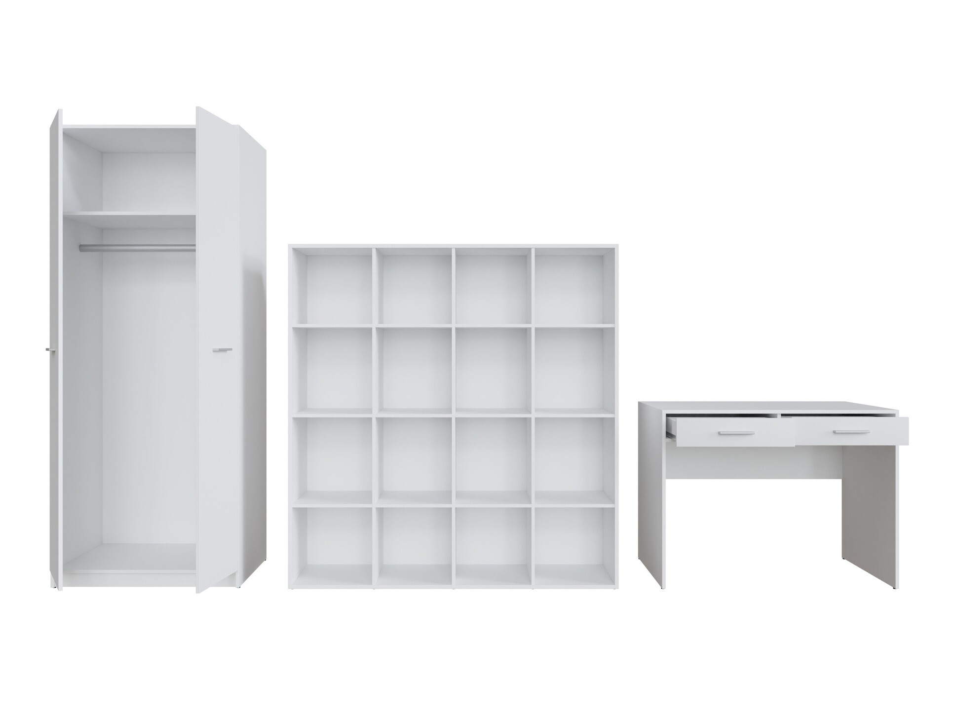 Комплект за домашен офис Novsore 166 (Бял)