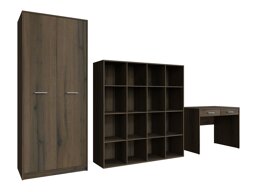 Комплект за домашен офис Novsore 166 (Тъмен дъб)