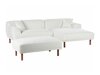 Ъглов диван Berwyn 2560 (Бял)