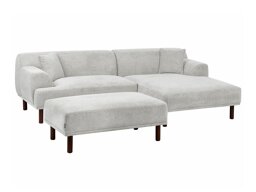 Ъглов диван Berwyn 2560 (Светло сив)