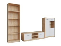 Комплект за хол Novsore 164 (Сонома дъб + Бял)