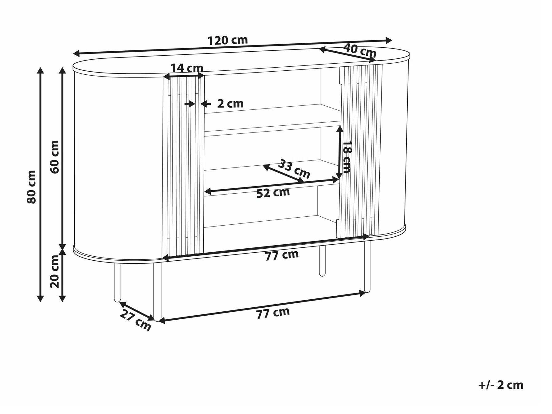 Етажерка Berwyn 2562