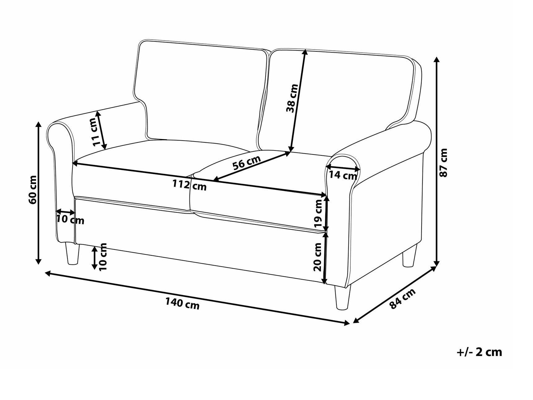 Диван Berwyn 673 (Сметана)