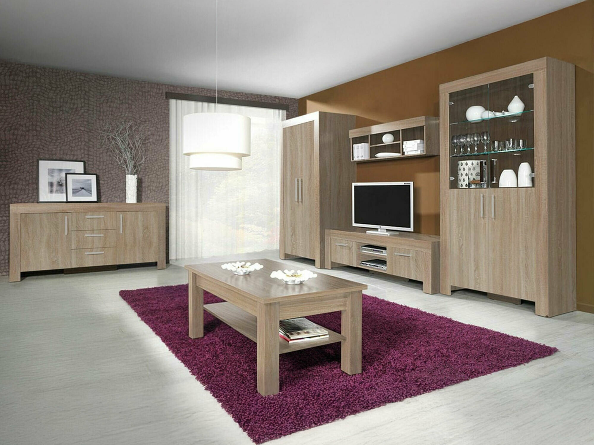 Комплект за хол Melfeli 126 (Сонома дъб)