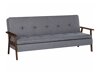 Разтегателен диван Berwyn 2566 (Сив + Тъмно дърво)