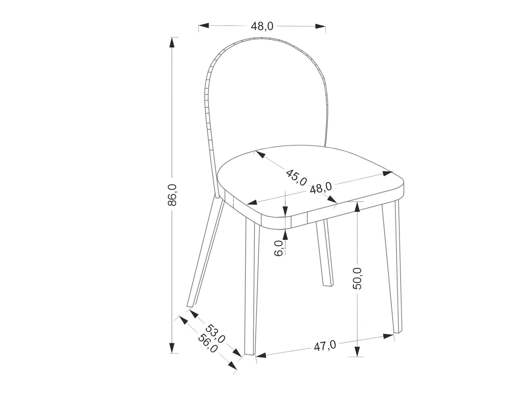 Стол Houston 1931 (Сив + Дъб)