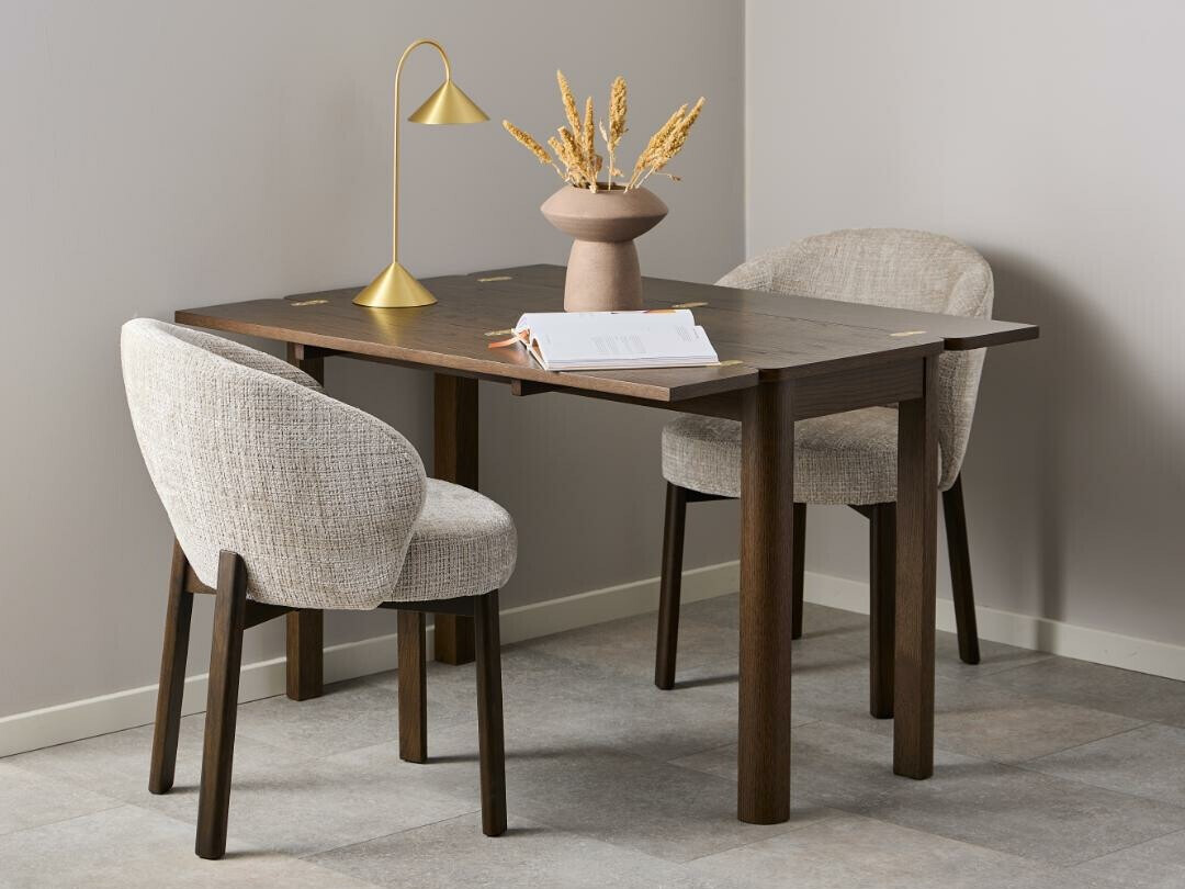 Стол Norsica 1001 (Бежов + Тъмнокафяв)