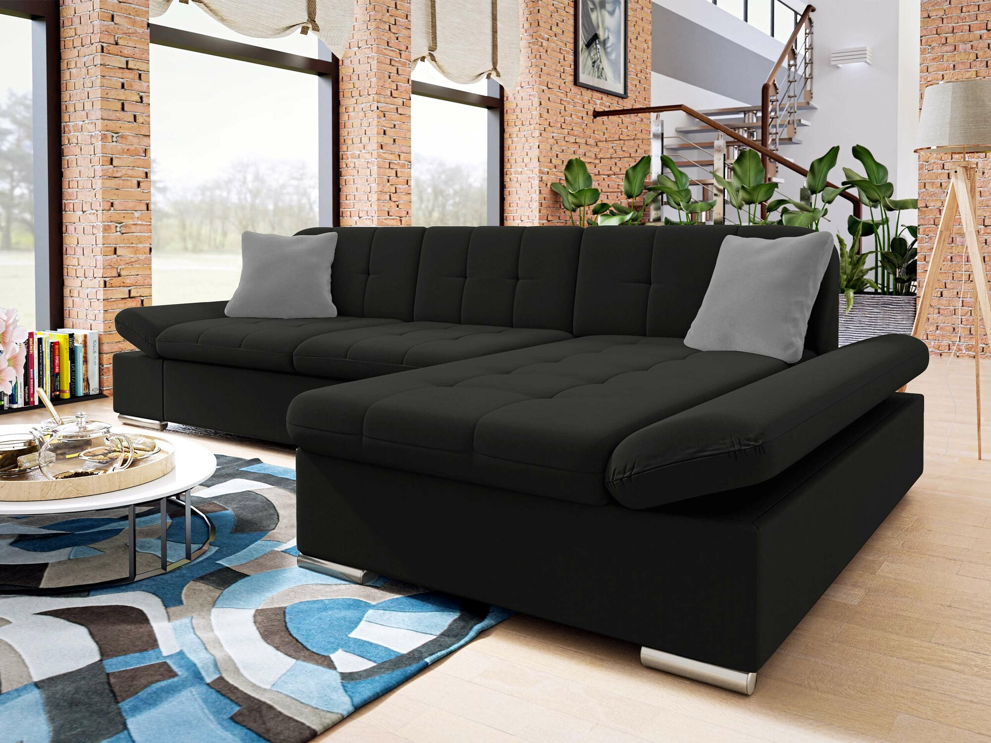 Ъглов диван Comfivo 152 (Uttario Velvet 2980 + Uttario Velvet 2972)