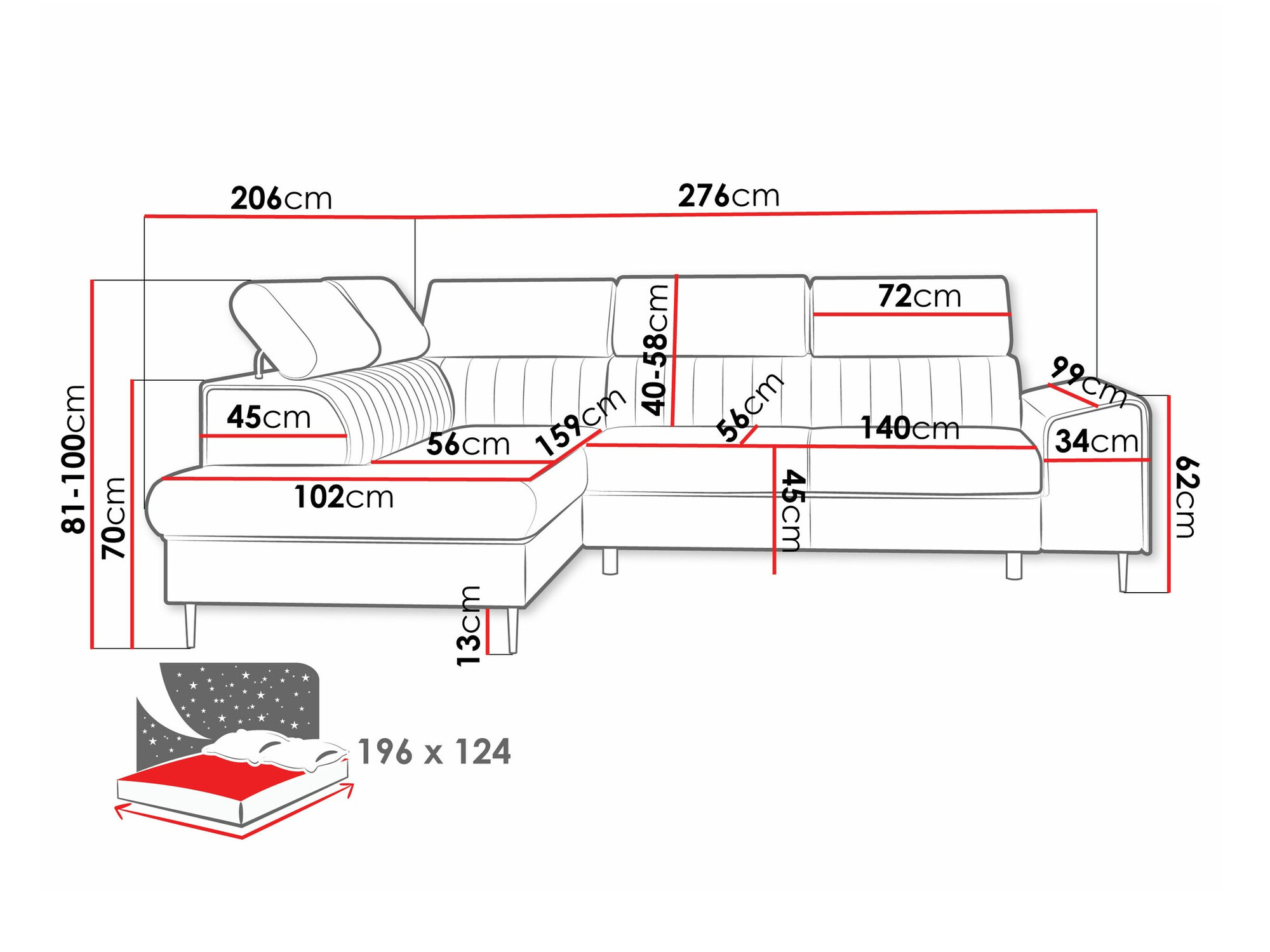 Ъглов диван Comfivo Universum (Magic Velvet 2225)