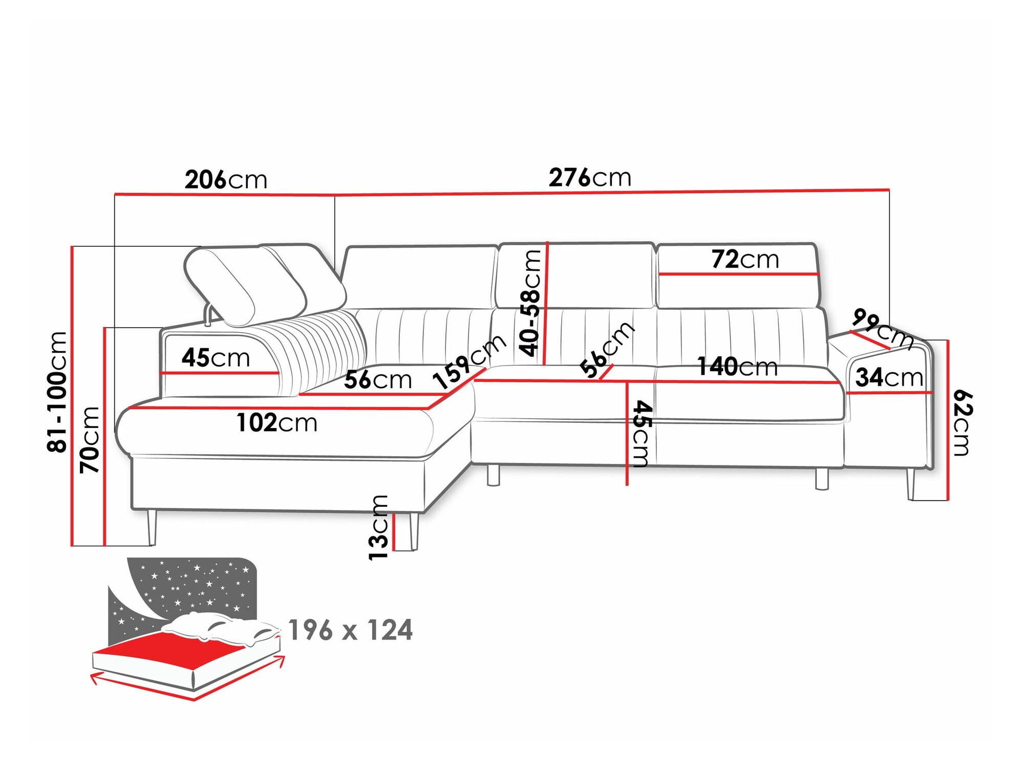 Ъглов диван Comfivo Universum (Wave 15)