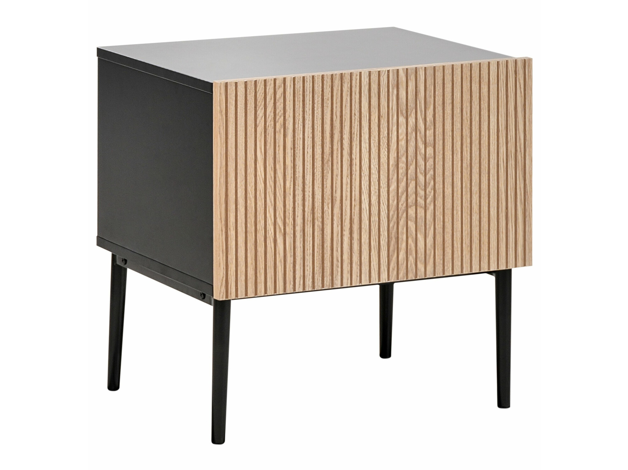 Нощно шкафче Floalu 100 (Черен + Кафяв)