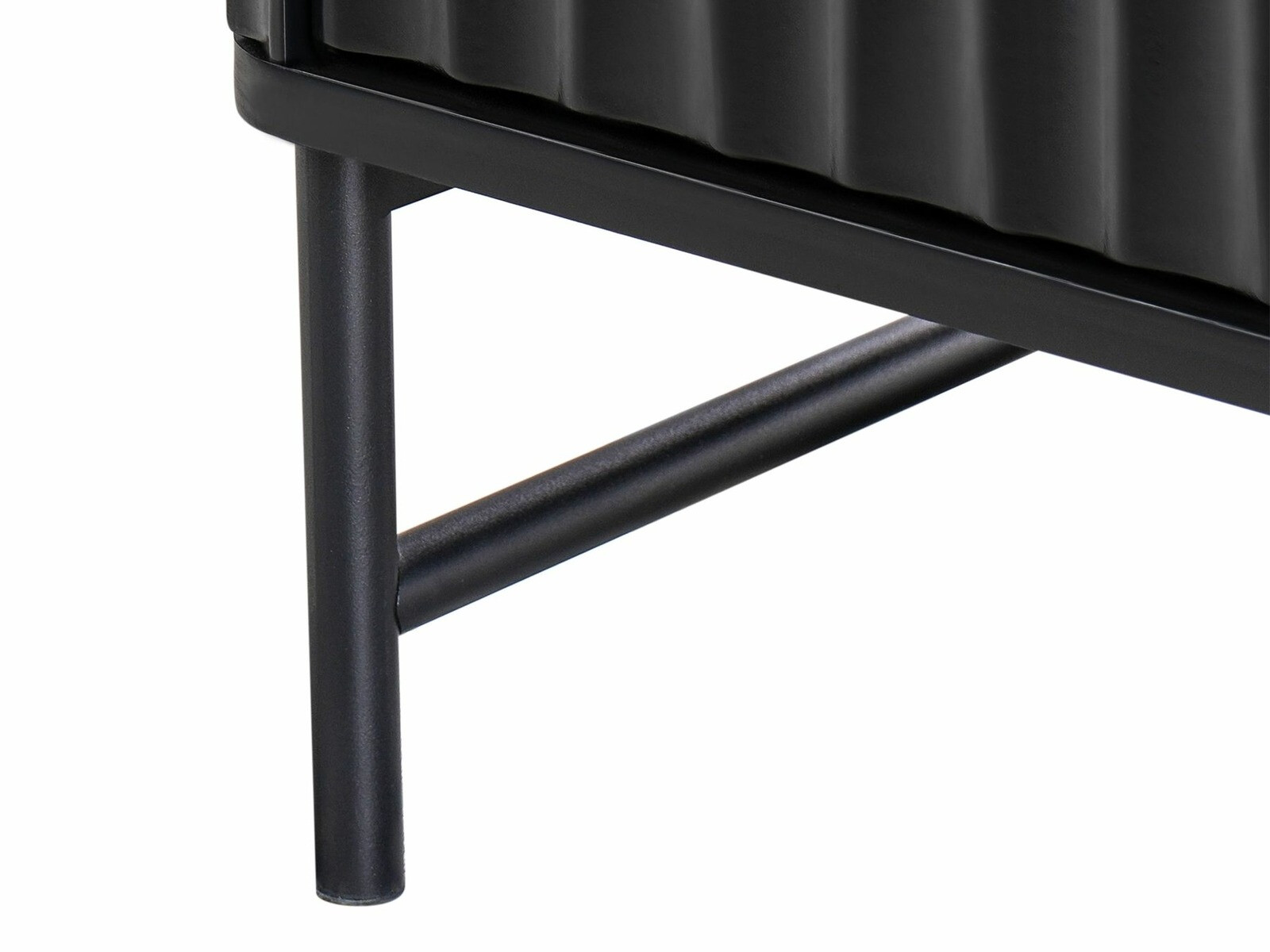 Нощно шкафче Berwyn 2578 (Черен + Бял мрамор)