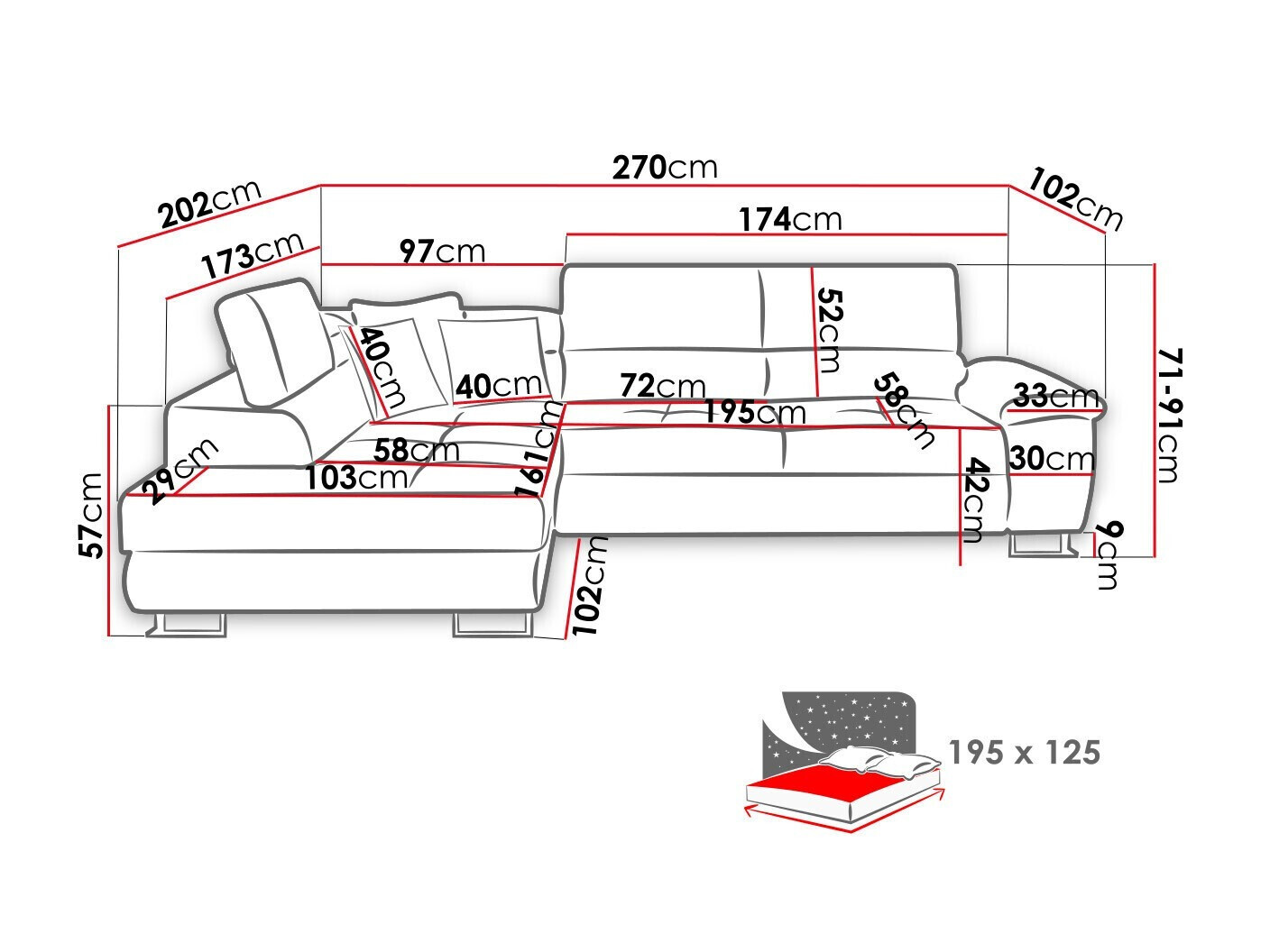 Ъглов диван Comfivo Ruta II (Kronos 19)