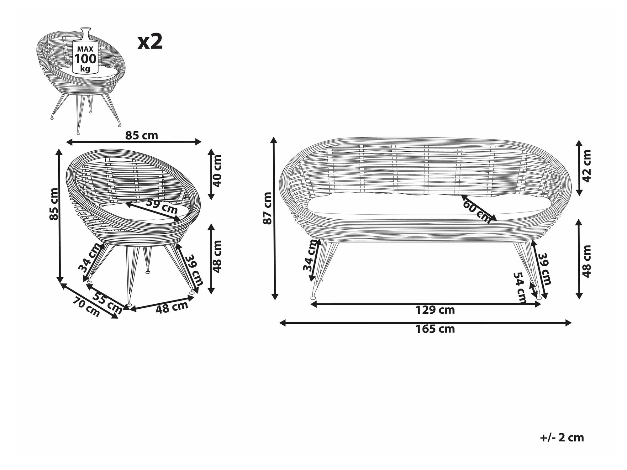 Градински комплект Marsona 102