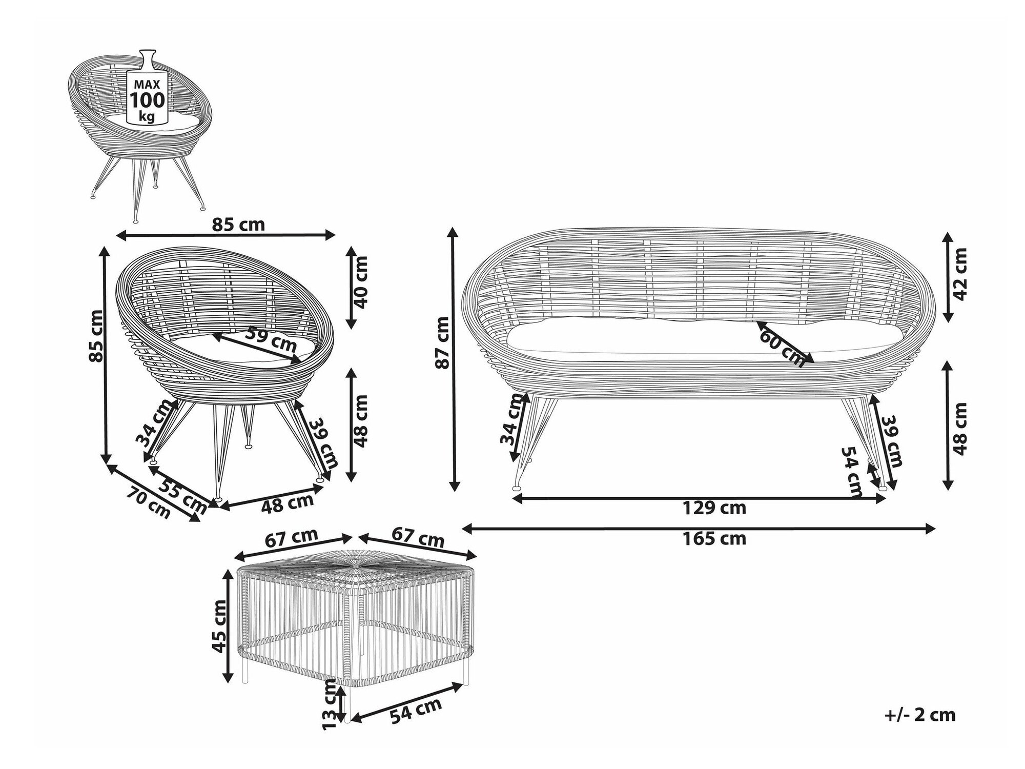 Градински комплект Marsona 105