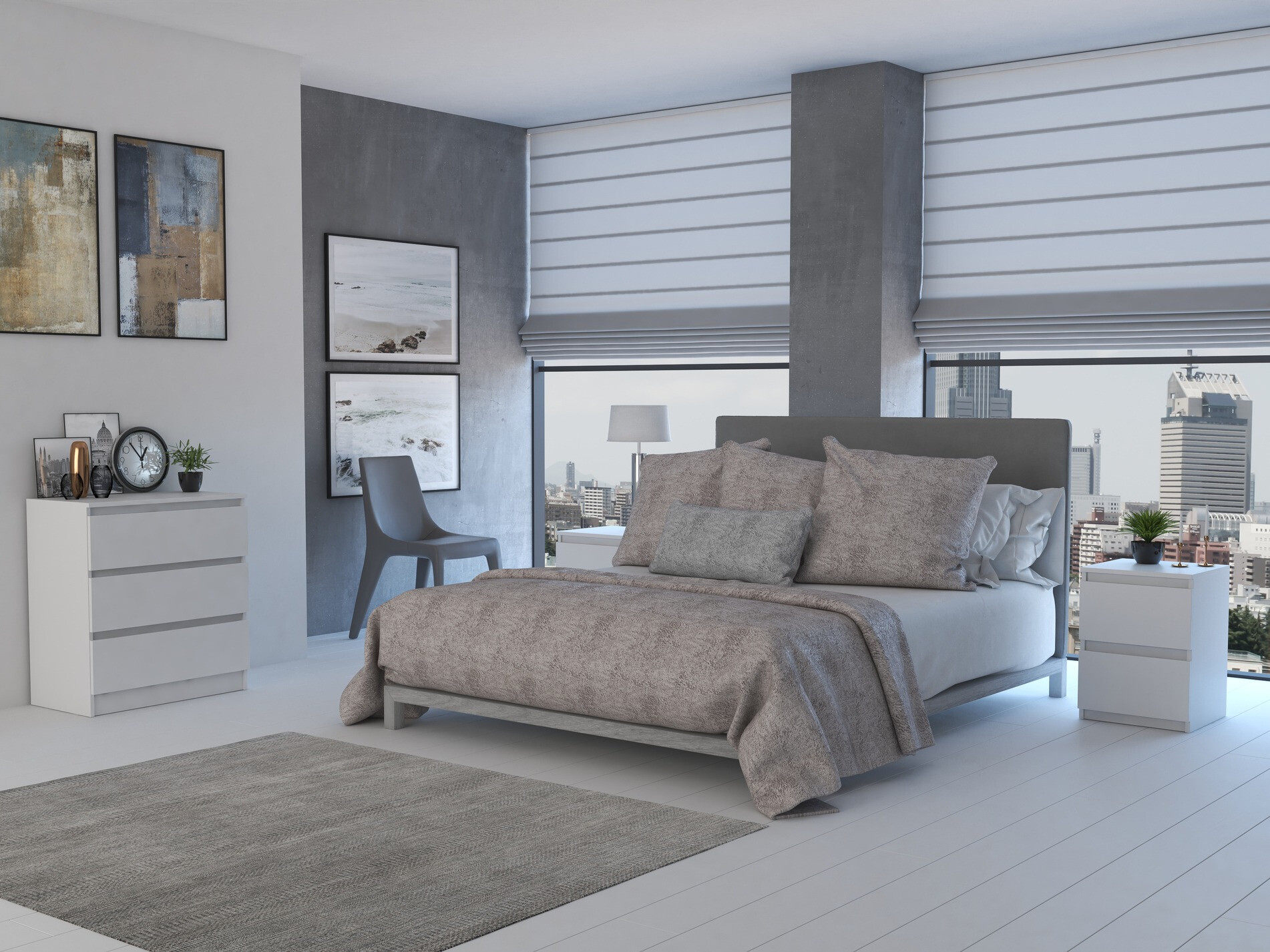 Комплект нощни шкафчета Elbvelu 134